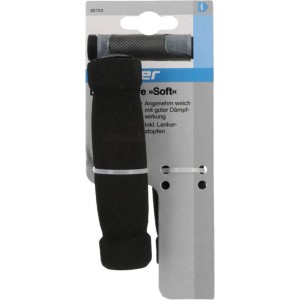 Fischer Lenkergriffe Soft, schwarz, für hohen Komfort und gute Dämpfung beim Fahrradfahren.