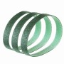 Set aus 3 grünen Gewebe Schleifbändern 50x1020 mm für Bandschleifer.