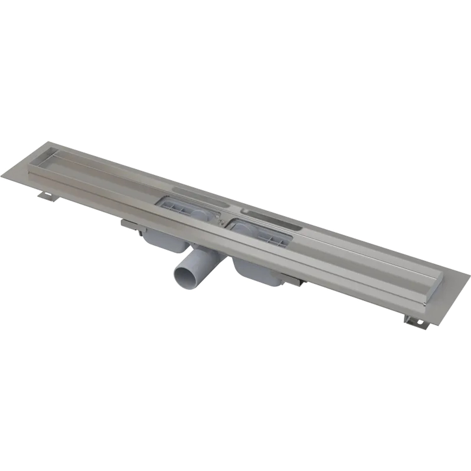 AlcaDrain Duschrinne APZ101,ow, waagerechter Ablauf, 650 mm