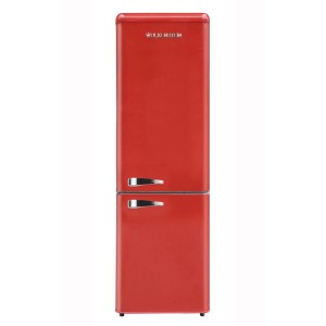 Wolkenstein Kühl-Gefrierkombination KG250.4RT FR in Feuerrot Glänzend mit Chromgriffen.