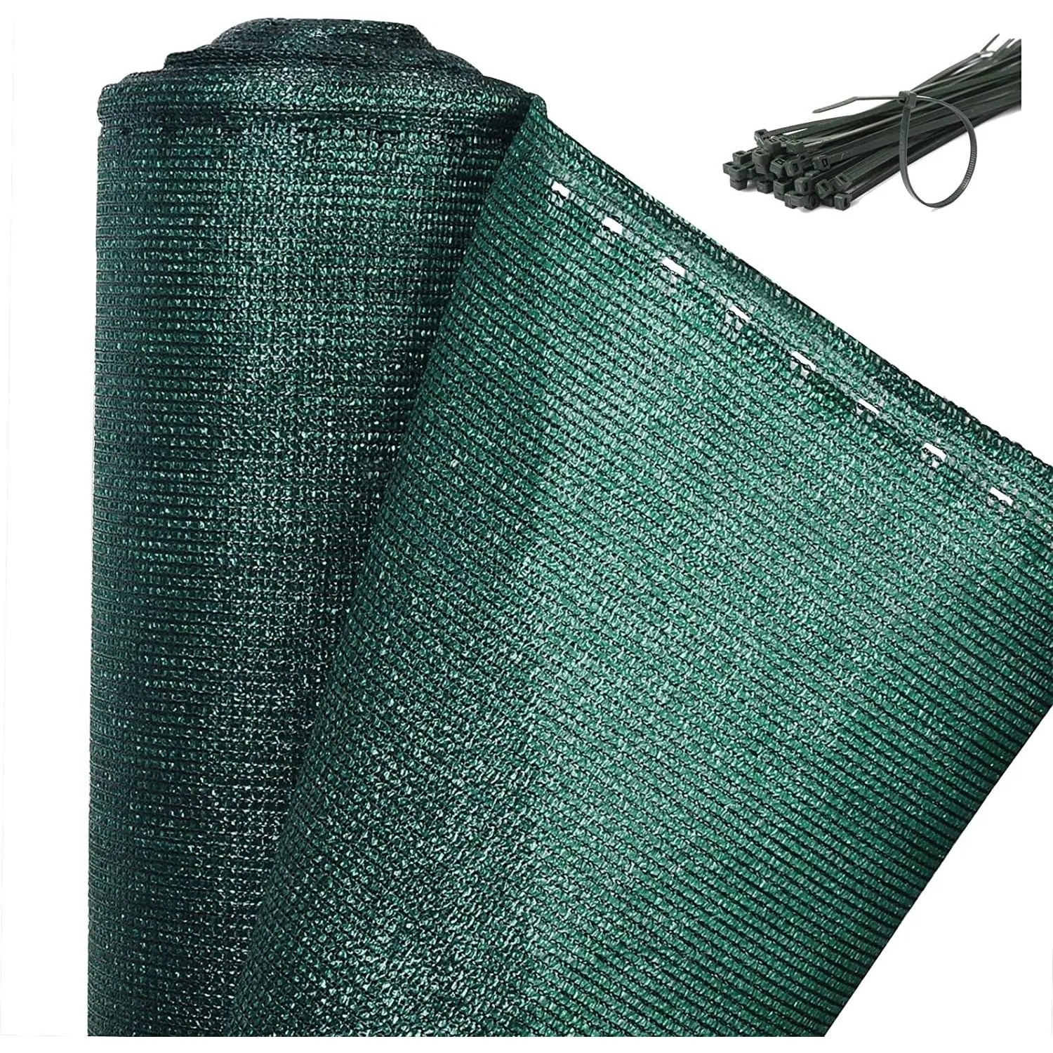 WOLTU Zaunblende Tennisblende 150 g/m² Schattiernetz Grün 150 x 3000 cm