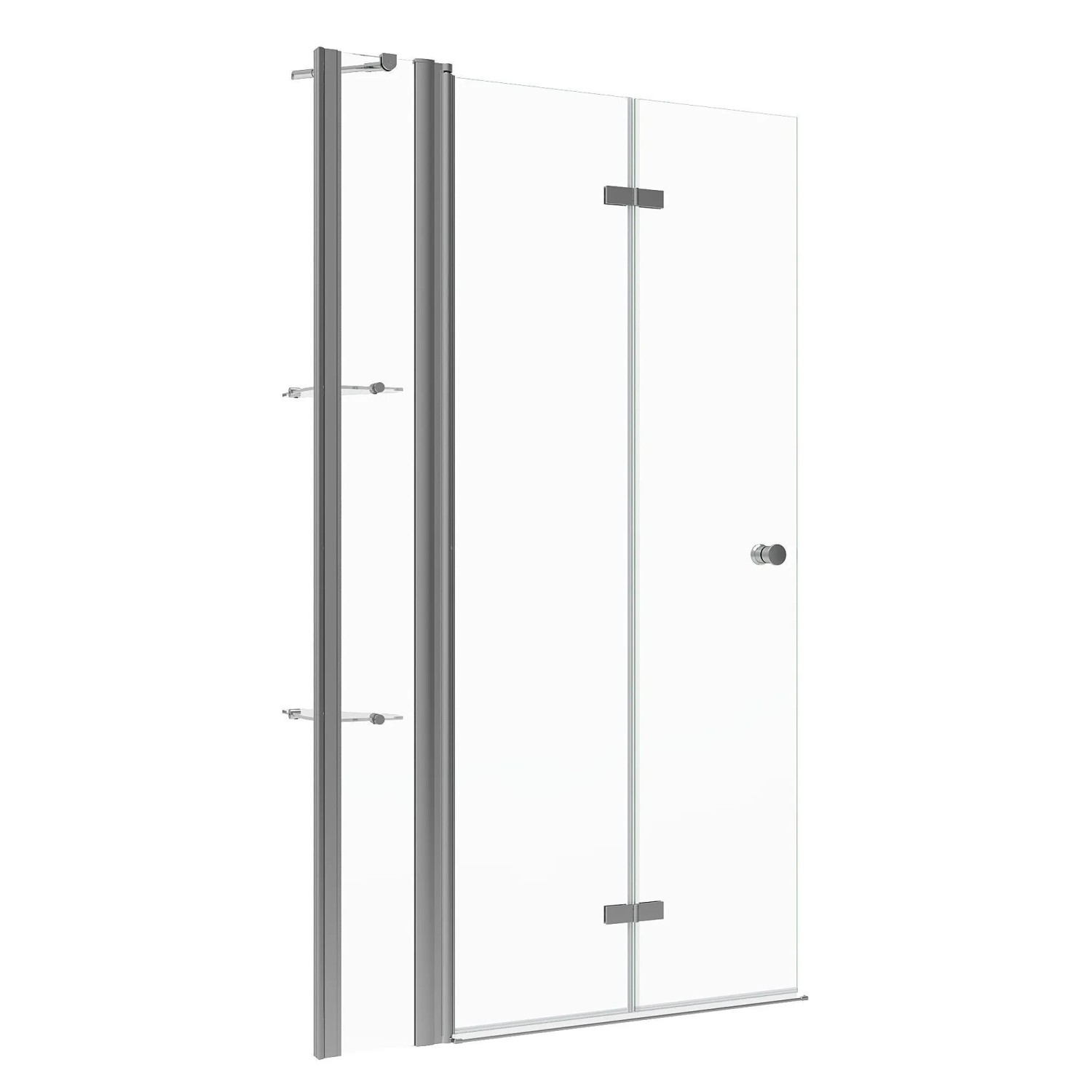 Aquabatos Duschwand Walk-In Dusche 115 x 187 cm ESG Glaswand Badezimmer Duschabtrennung Duschkabine