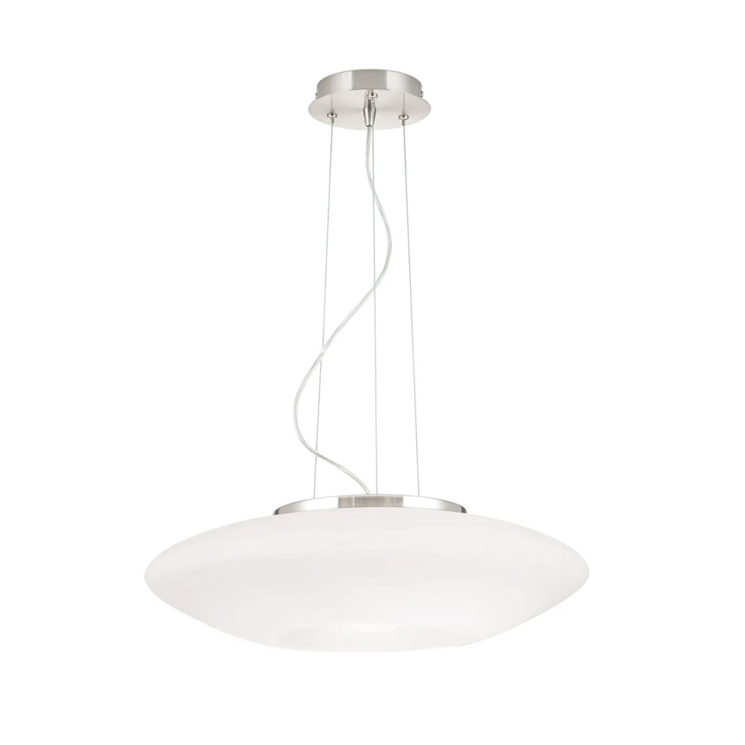 Orion Leuchten Hängeleuchte Ø 40 cm Satin Milchglas