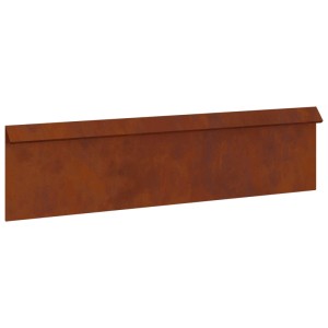 vidaXL Schneckenzaun Rostig 100 x 3,5 x 25 cm Wetterfeststahl 874864