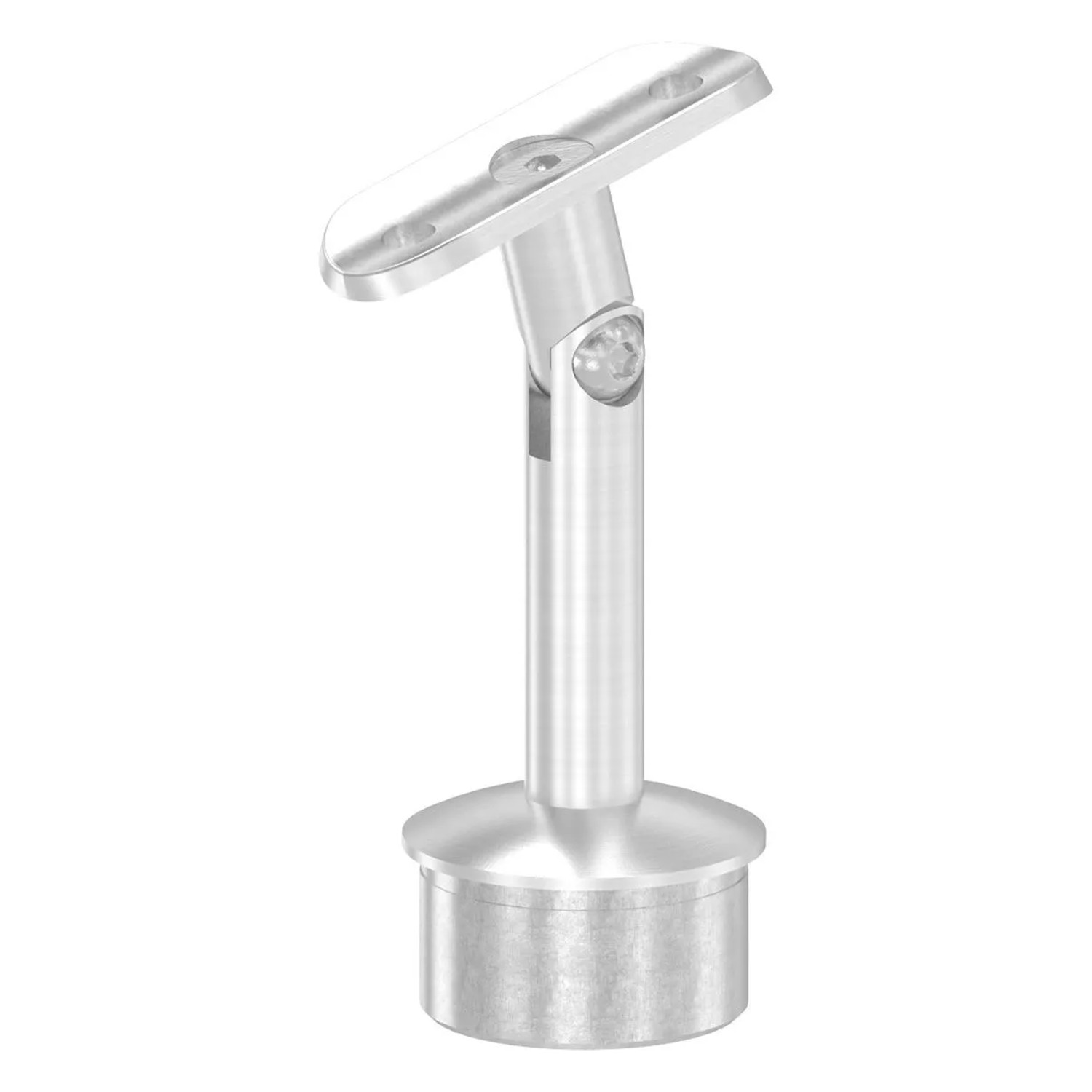 FeNau Handlaufstütze Edelstahl V2A Für Rohr Ø 42,4 mm Handlauf Ø 42,4 mm Mit Gelenk Zum Einkleben