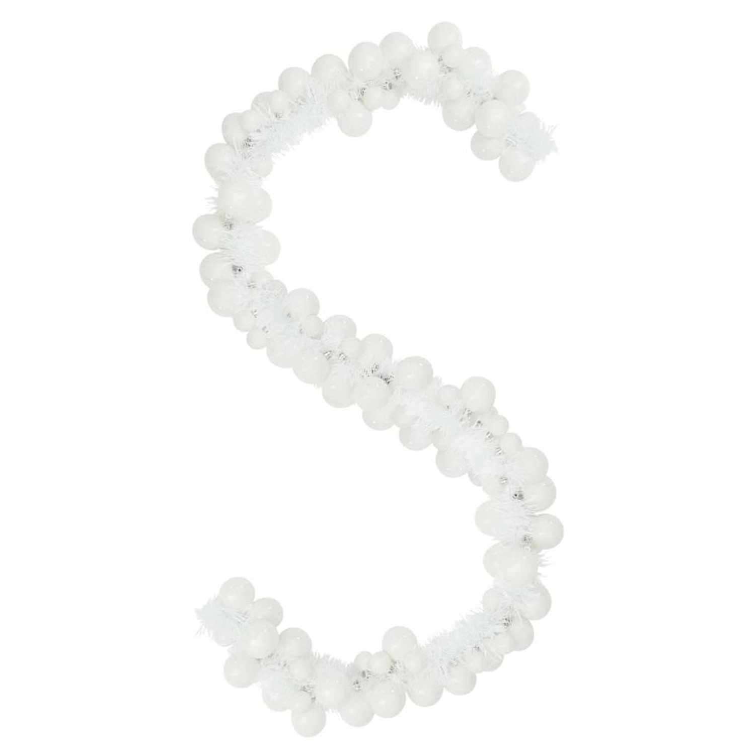 vidaXL Weihnachtskugelgirlande Weiß 186 cm Polystyrol 42019691 günstig online kaufen