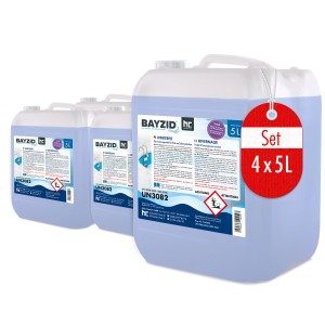 Bayzid Winterfit Überwinterungsmittel, 4 Kanister à 5 Liter, für die Poolpflege im Winter.