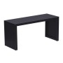 Relaxdays Sitzbank Bambus Schwarz Rutschfest 43 cm x 90 cm x 33 cm 8,5 kg