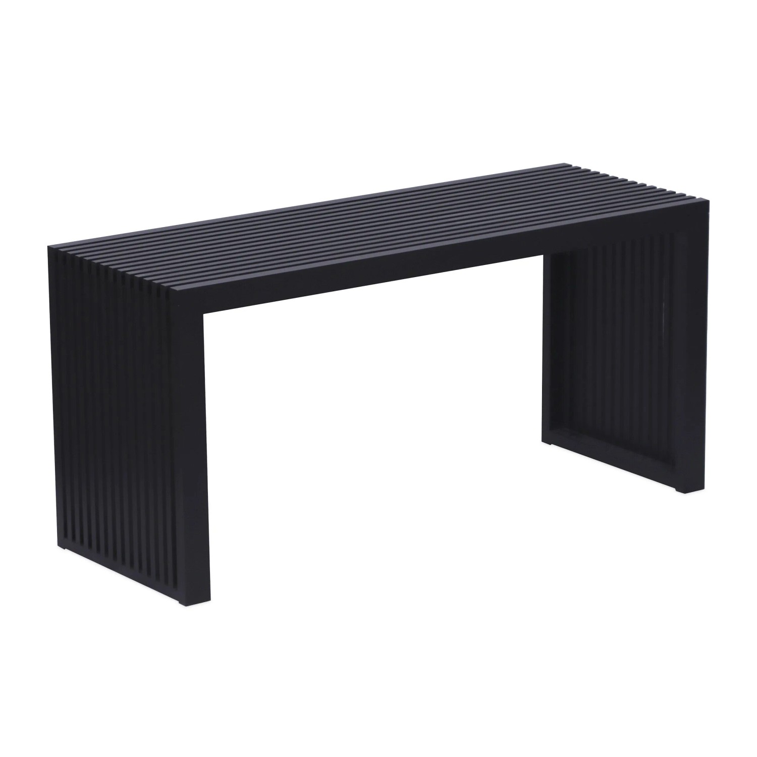 Relaxdays Sitzbank Bambus Schwarz Rutschfest 43 cm x 90 cm x 33 cm 8,5 kg