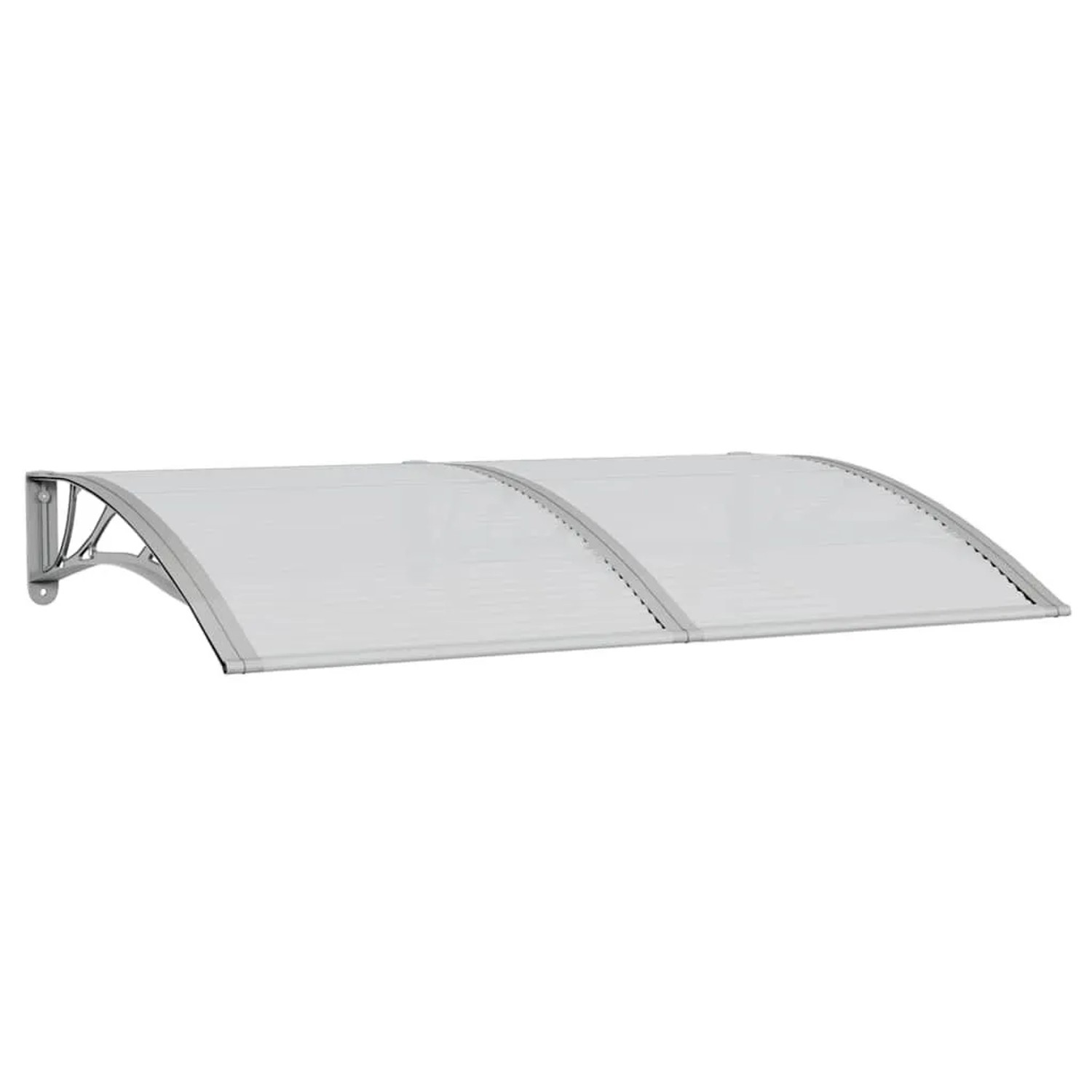 vidaXL Türvordach Grau 150x100 cm Polycarbonat 153570