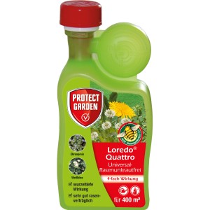 Protect Garden Loredo Quattro Rasenunkrautfrei 400ml: Universal Unkrautvernichter für Rasen.