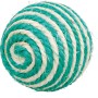 Jollypaw Sisal-Ball, ø 6 cm, grün-beige, für Katzen zur Krallenpflege.