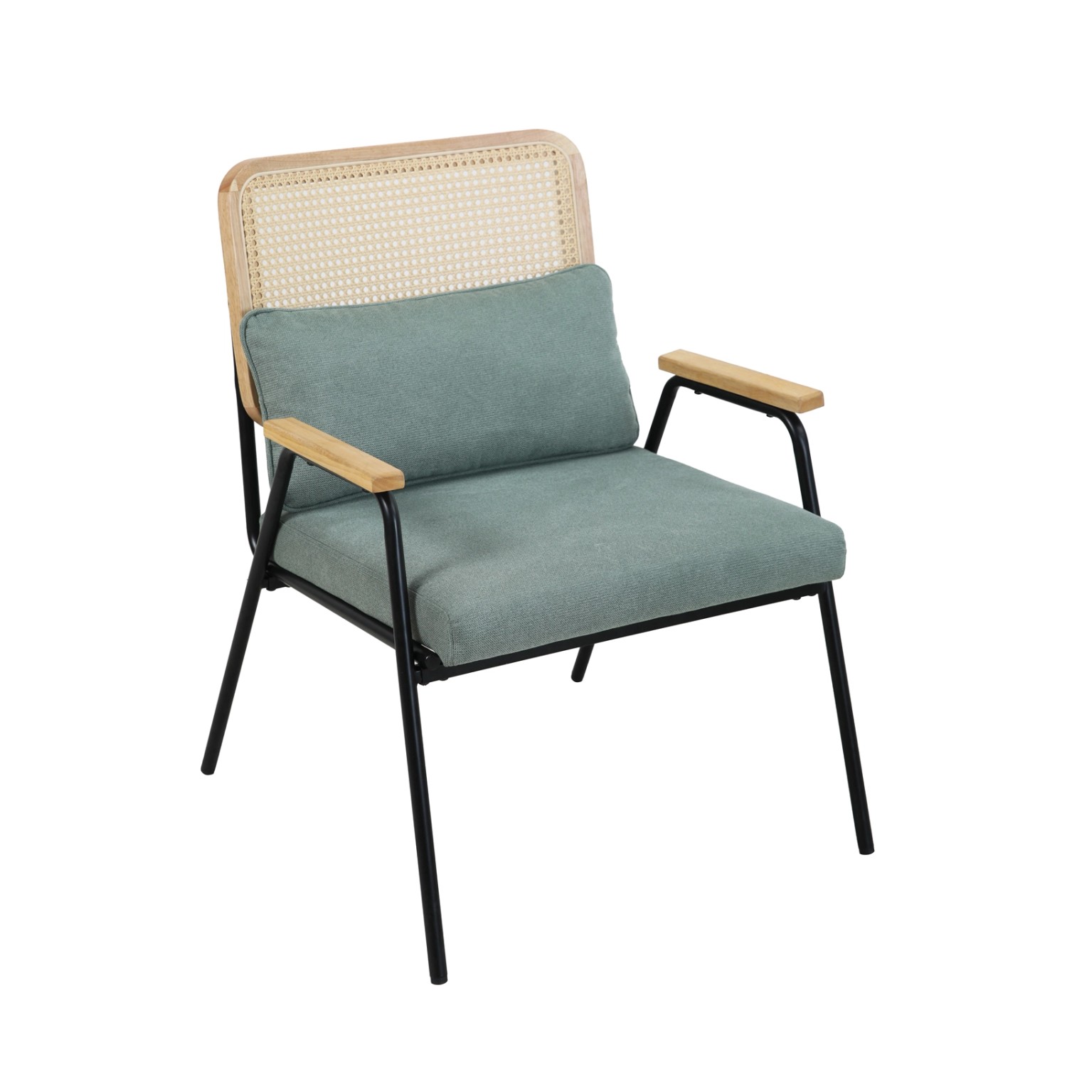 Svita Thea Loungesessel Loungestuhl Mit Armlehnen Kissen Indoor Relaxstuhl Grün