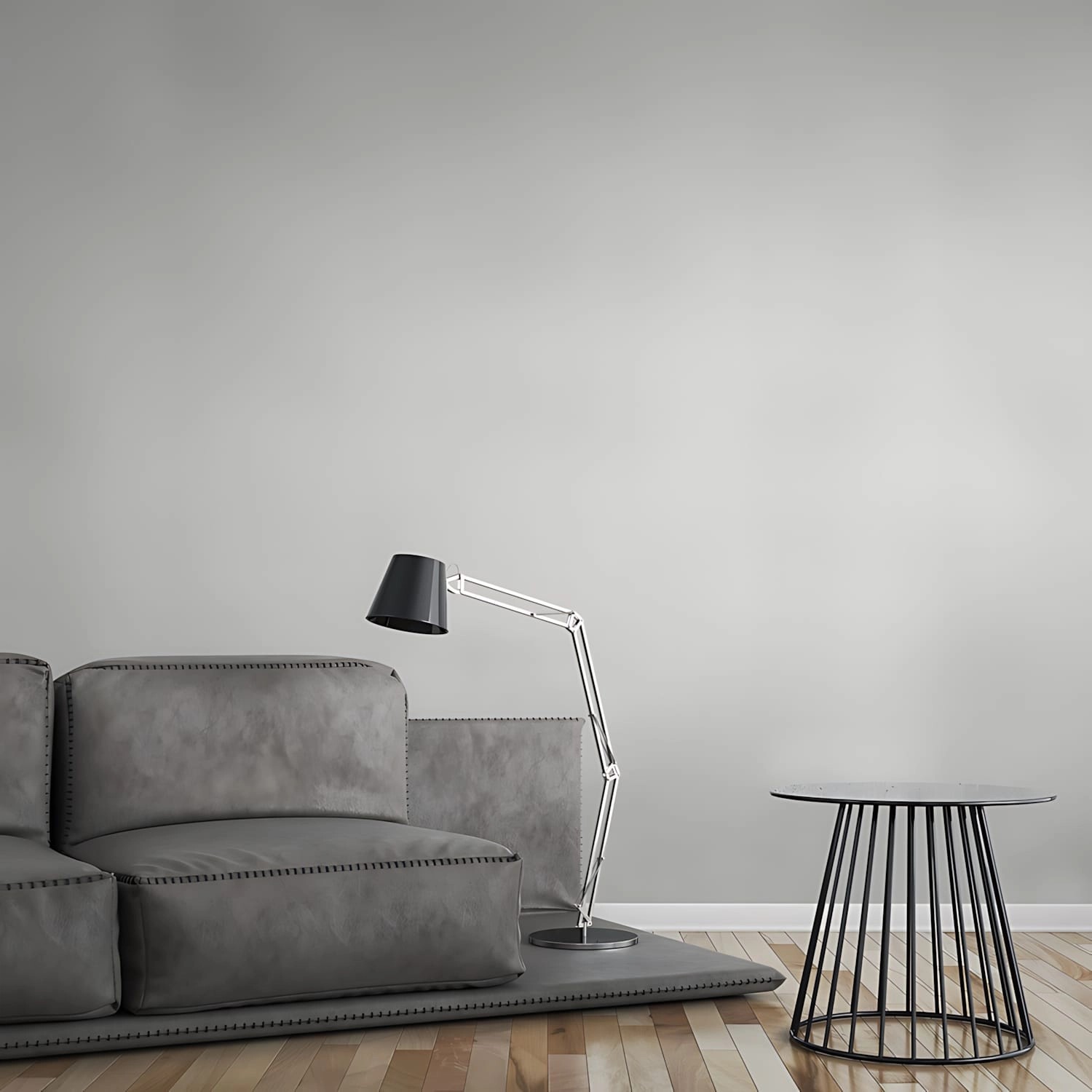 Struktur Tapete Gestreift Weiß: Vliestapete zum Überstreichen im Wohnzimmer.