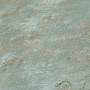 Strukturierte Vliestapete in Grün-Blau-Gold mit Spachteloptik von PROFHOME.