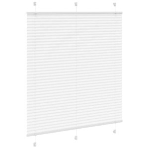 Weißes vidaXL Plissee aus Polyester, 120x100 cm, mit feinen Falten für Fenster. Sicht- und Sonnenschutz.