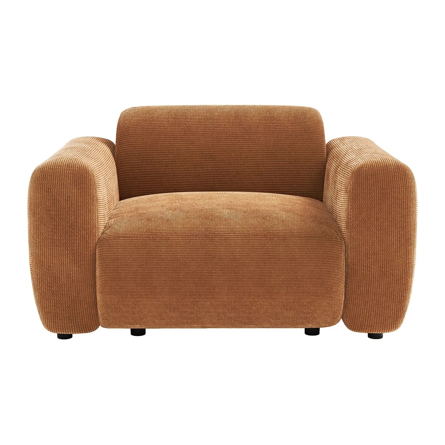 Vente-unique Sessel Mit Gerader Rückenlehne Pogni Terracotta 130 cm
