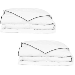 vidaXL Winter-Daunendecke 2 Stk 140x200 cm 132887