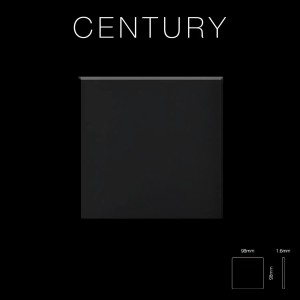 Hochglanz Mosaikfliese aus Titan, dunkelgrau, 98x98 mm. Ideal für Bad & Küche.