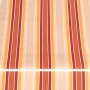 Halbkassettenmarkise Sky Fix, 300x250 cm, orange-rot gestreift. Markise mit Stahlrohr und verstellbarem Neigungswinkel.