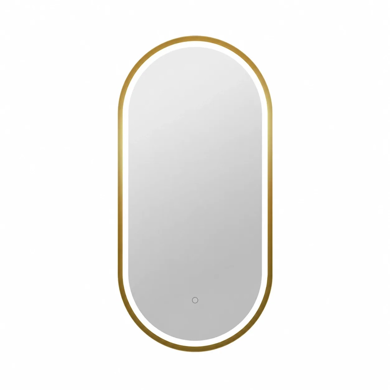 Swiss Aqua Technologies Badezimmerspiegel Aurum mit LED Gold Gebürstet