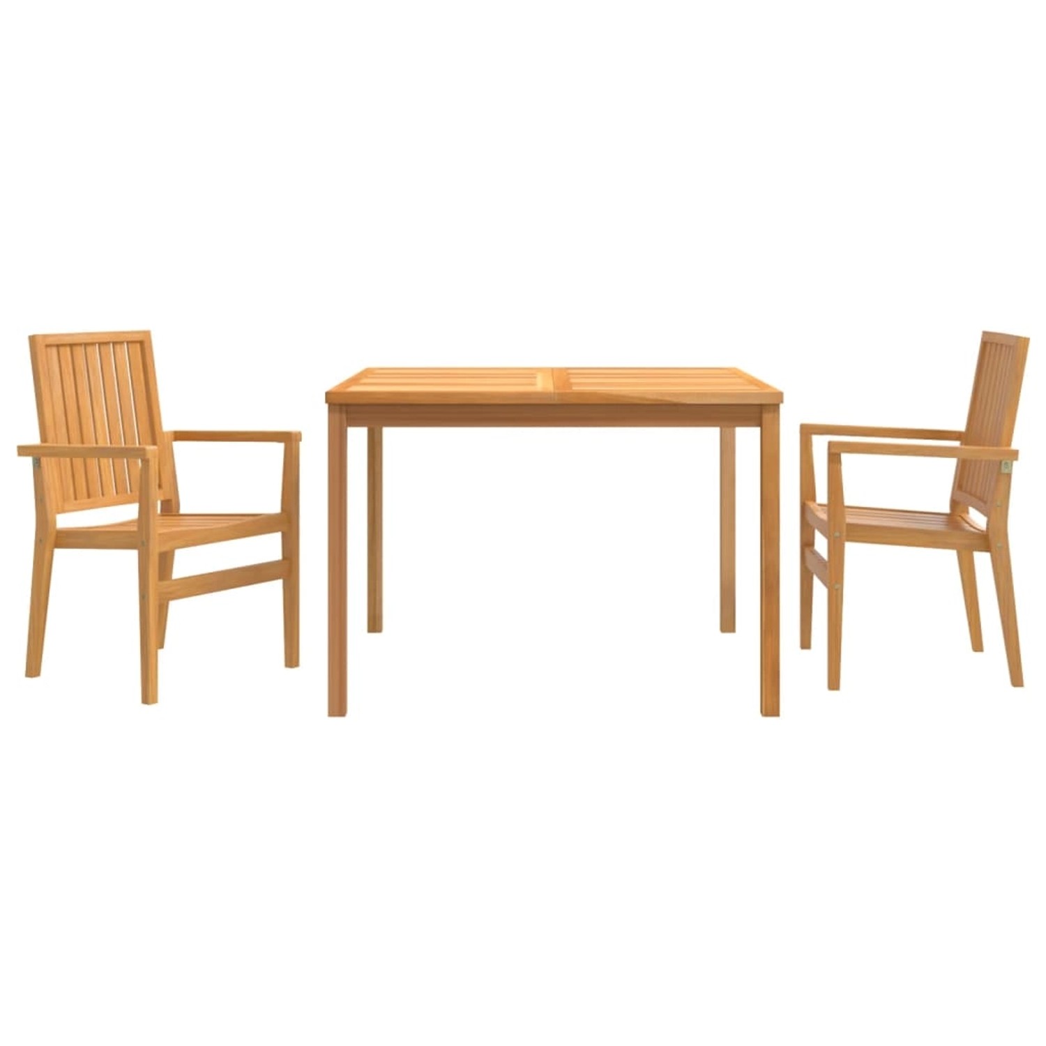 vidaXL 3-Tlg Garten-Essgruppe Massivholz Teak 3157911 günstig online kaufen