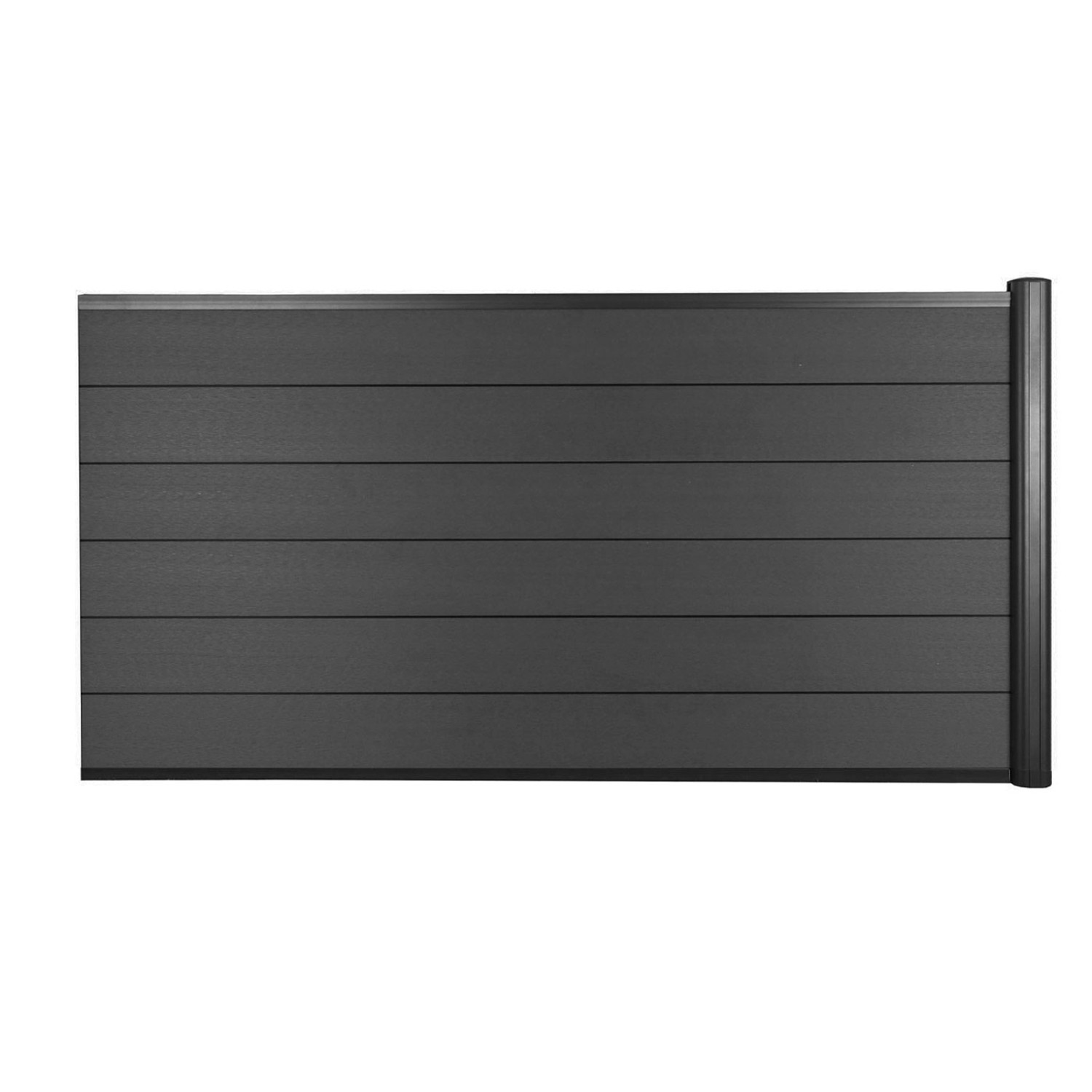 MCW WPCSichtschutz Savoie Windschutz Zaun Alu Premium