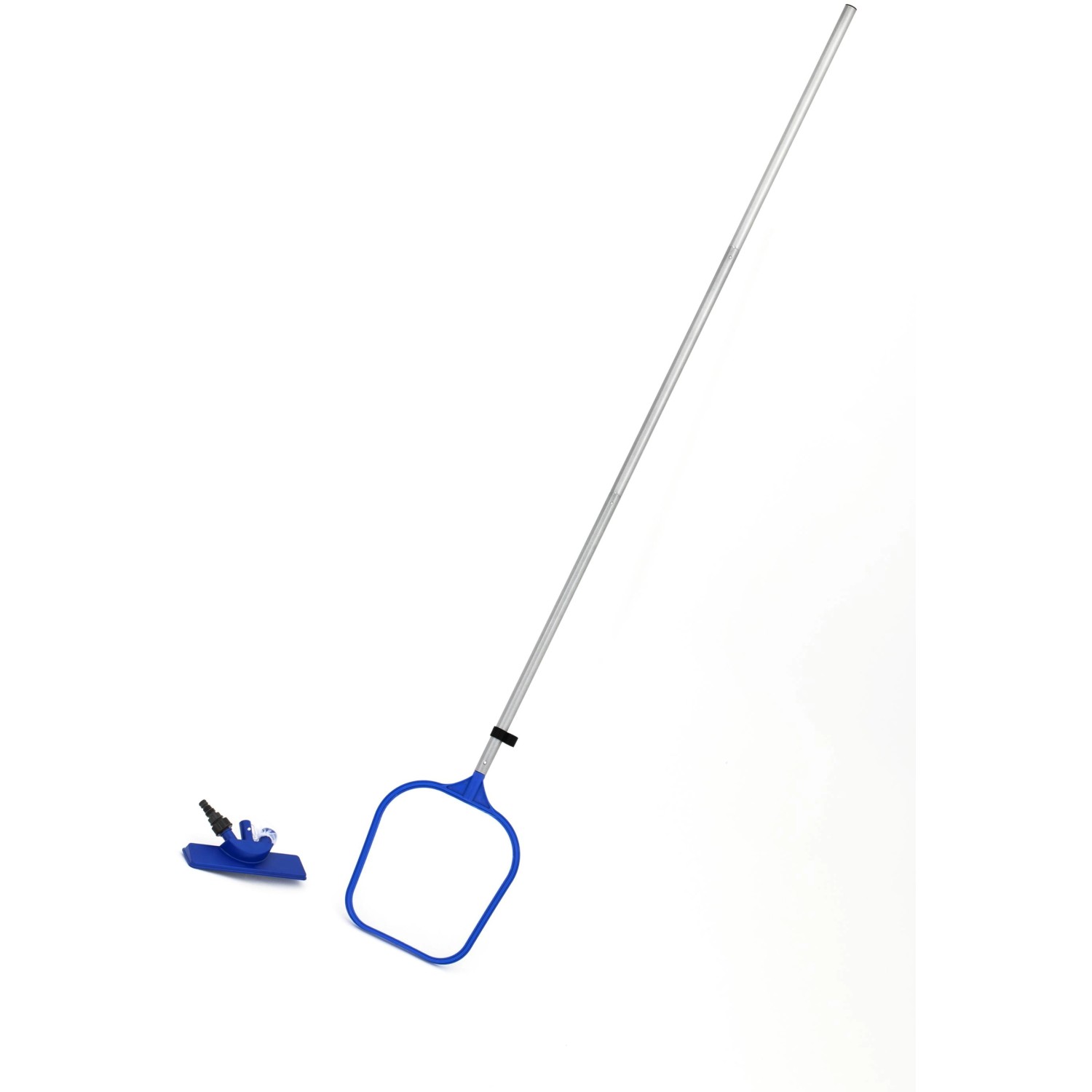Bestway Reinigungsset für Pools mit Kescher, Sauger und Stiel. Poolreiniger Zubehör.