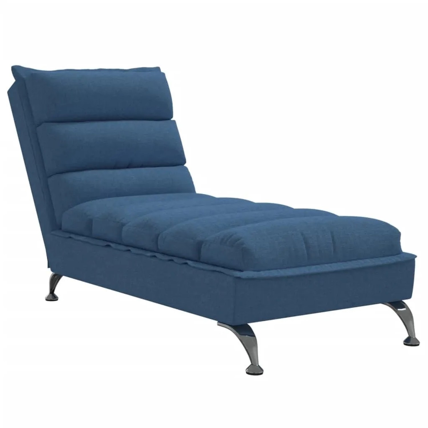 vidaXL Chaiselongue mit Kissen Blau Stoff 379474