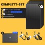 Solakon Balkonkraftwerk Komplettset: 4x 500W Solarmodule, Speicher, 800W Wechselrichter, Kabel. Photovoltaik Anlage.