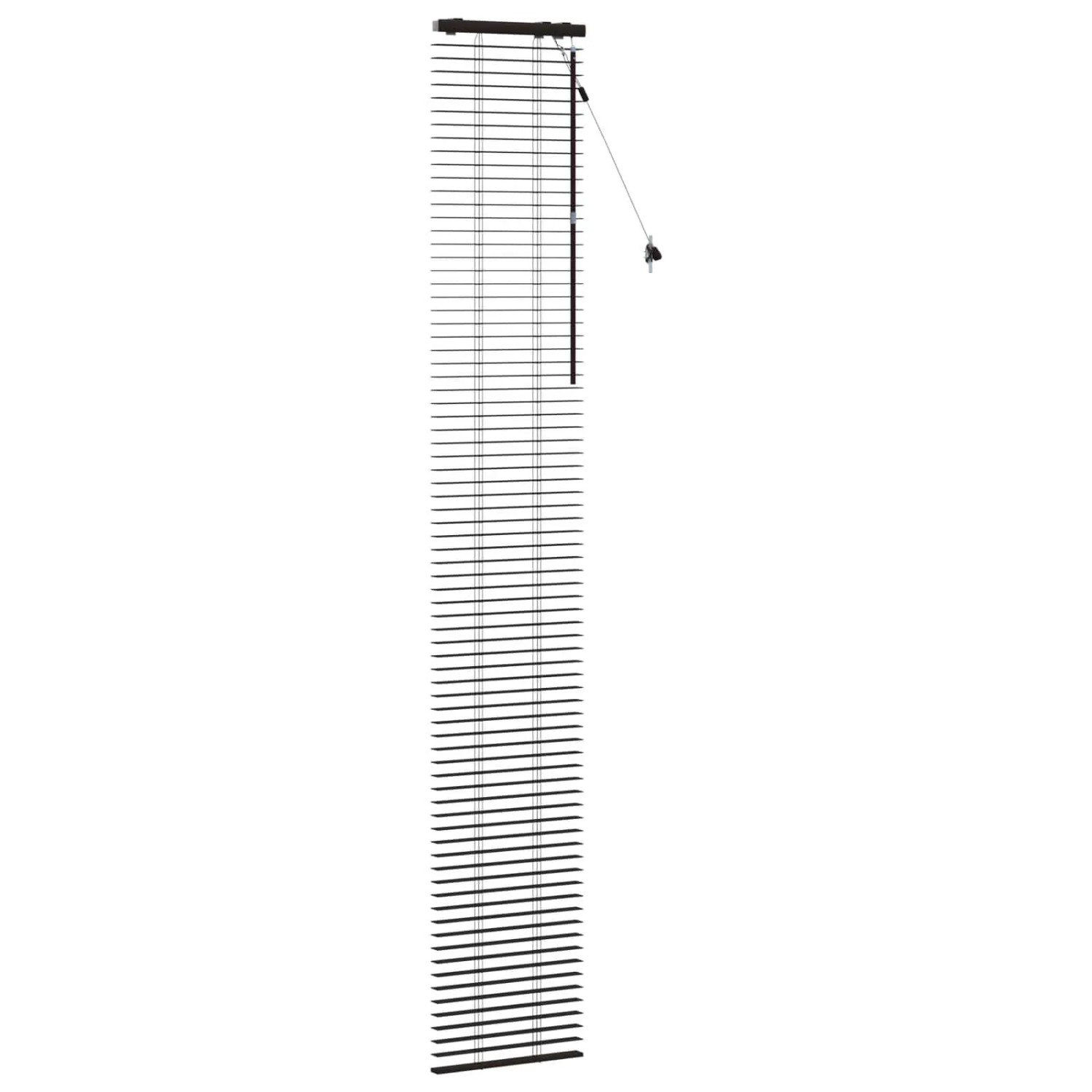 vidaXL Venezianische Jalousie Dunkelbraun 45 x 250 cm 35 mm 42015580
