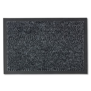 Graue Astra Sauberlaufmatte Azurit, 80x120 cm, für den Innenbereich. Fußmatte zur Schmutzaufnahme.