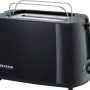 Schwarzer Severin Automatik-Toaster AT 2287 mit Brötchenaufsatz.