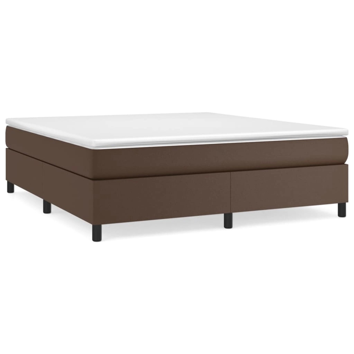 vidaXL Boxspringbett Braun 180x200 cm Kunstleder1465972 günstig online kaufen