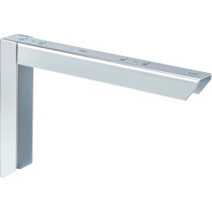 Verzinkte Schwerlastkonsole, 20x30 cm, für Regale und Regalböden, Tragkraft 80 kg.