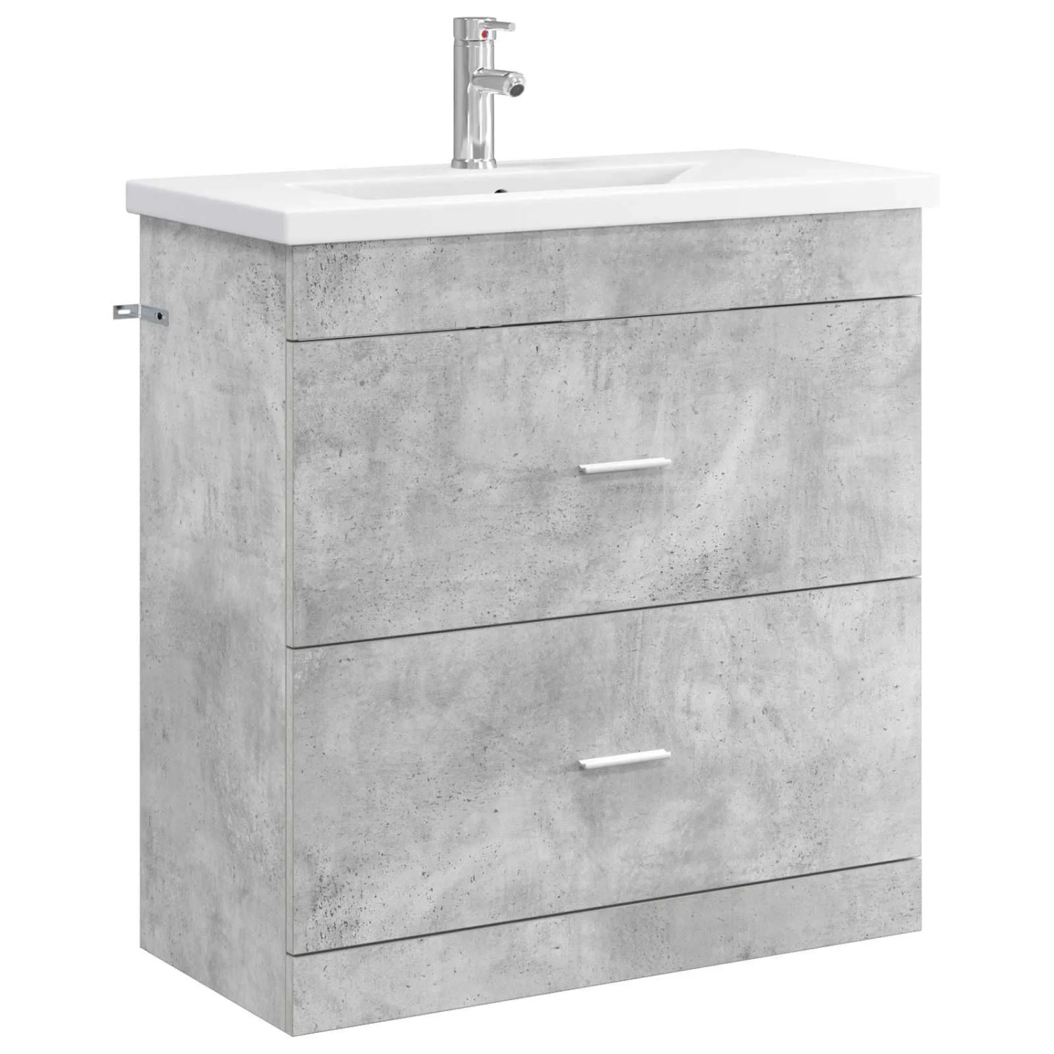 vidaXL Badezimmermöbel-Set Betongrau 81 x 40 x 84,5 cm Holzwerkstoff 3404377