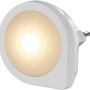 LED Nachtlicht mit Dämmerungssensor, warmweißes Licht für Schlaf- und Wohnräume.