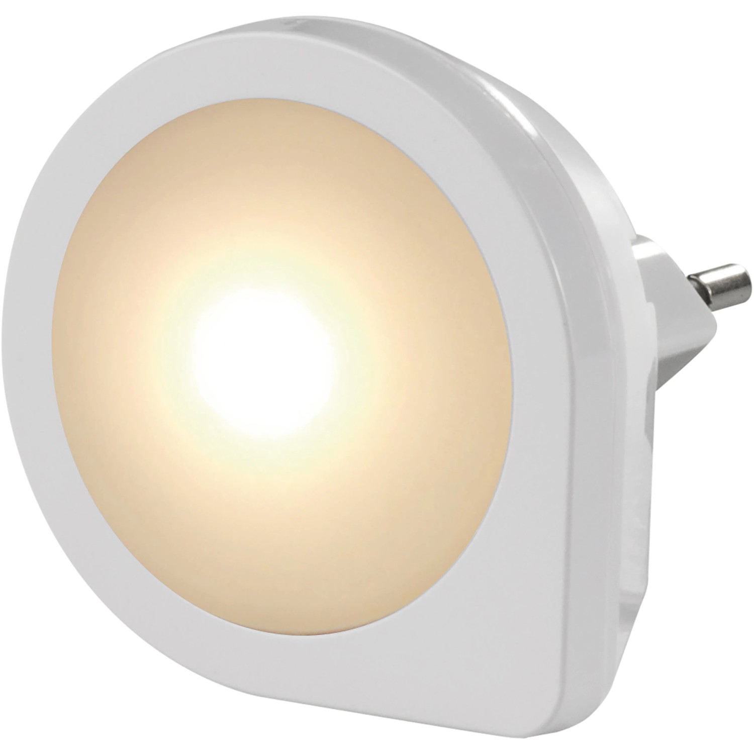 LED Nachtlicht mit Dämmerungssensor, warmweißes Licht für Schlaf- und Wohnräume.