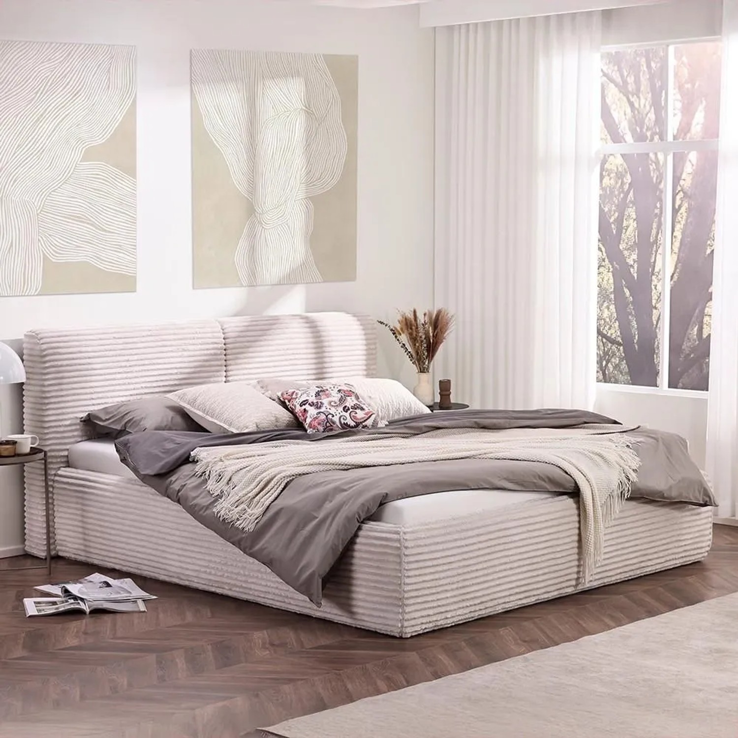Premium Living Polsterbett Tessin Creme ca. 180x200cm