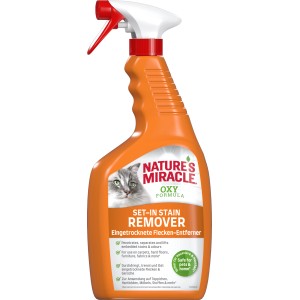 Nature's Miracle Cat Oxy-Fleckenentferner, 709ml Flasche zur Flecken- und Geruchsbeseitigung.