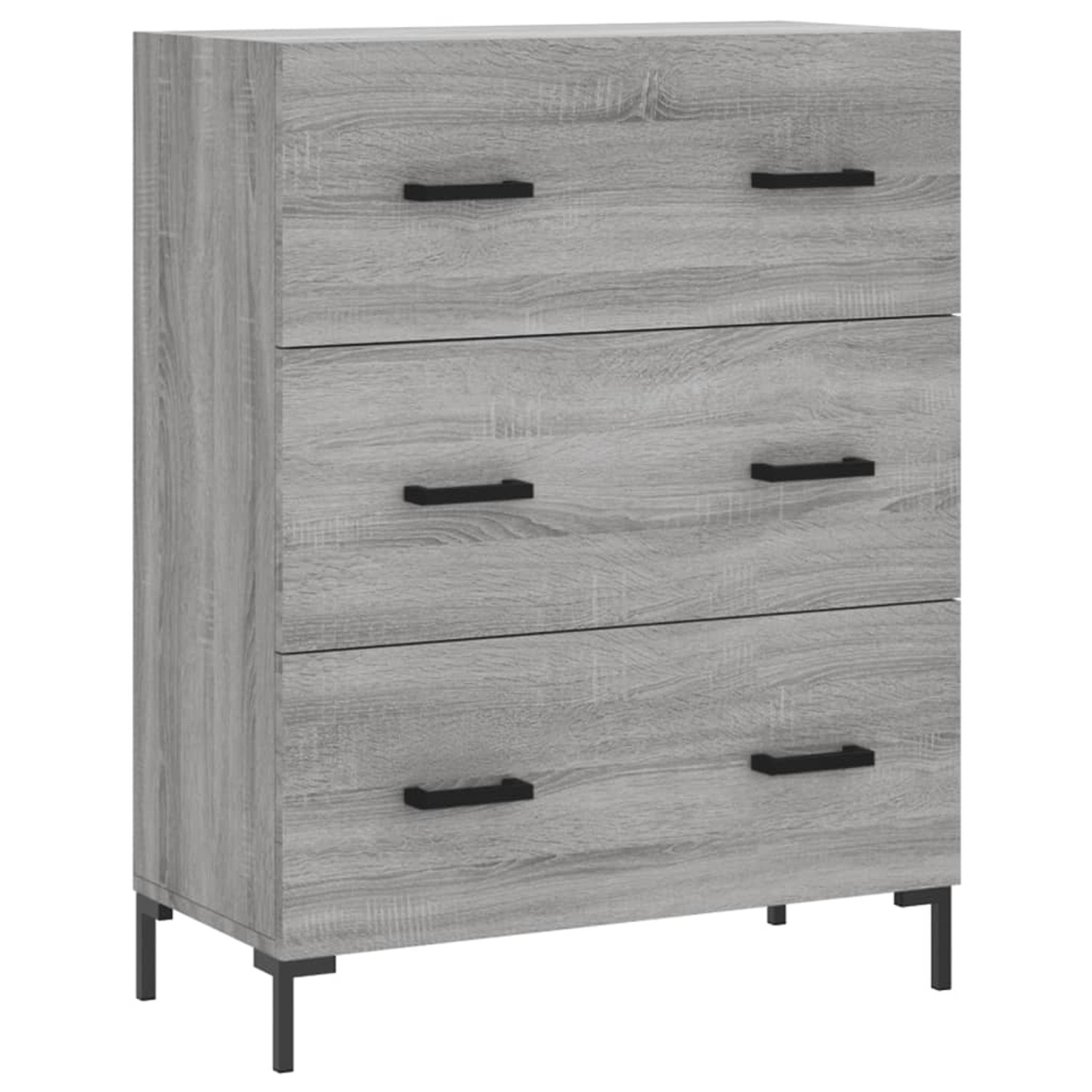 vidaXL Sideboard Grau Sonoma 69,5x34x90 cm Holzwerkstoff 827858 günstig online kaufen