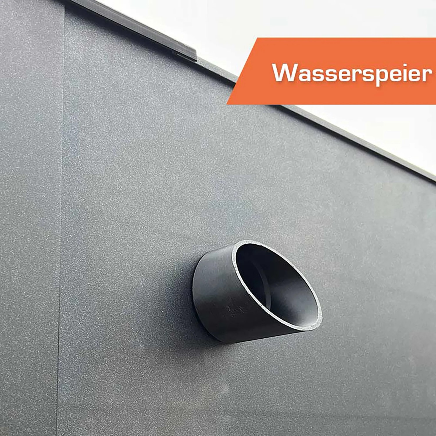 Detailaufnahme Gartenhaus SunElements SunGarden Infinity 3.2: Wasserablauf