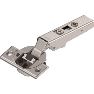 Vernickeltes Blum Clip Top Blumotion Topfscharnier 110 Grad zum Schrauben. Modernes Möbelscharnier.