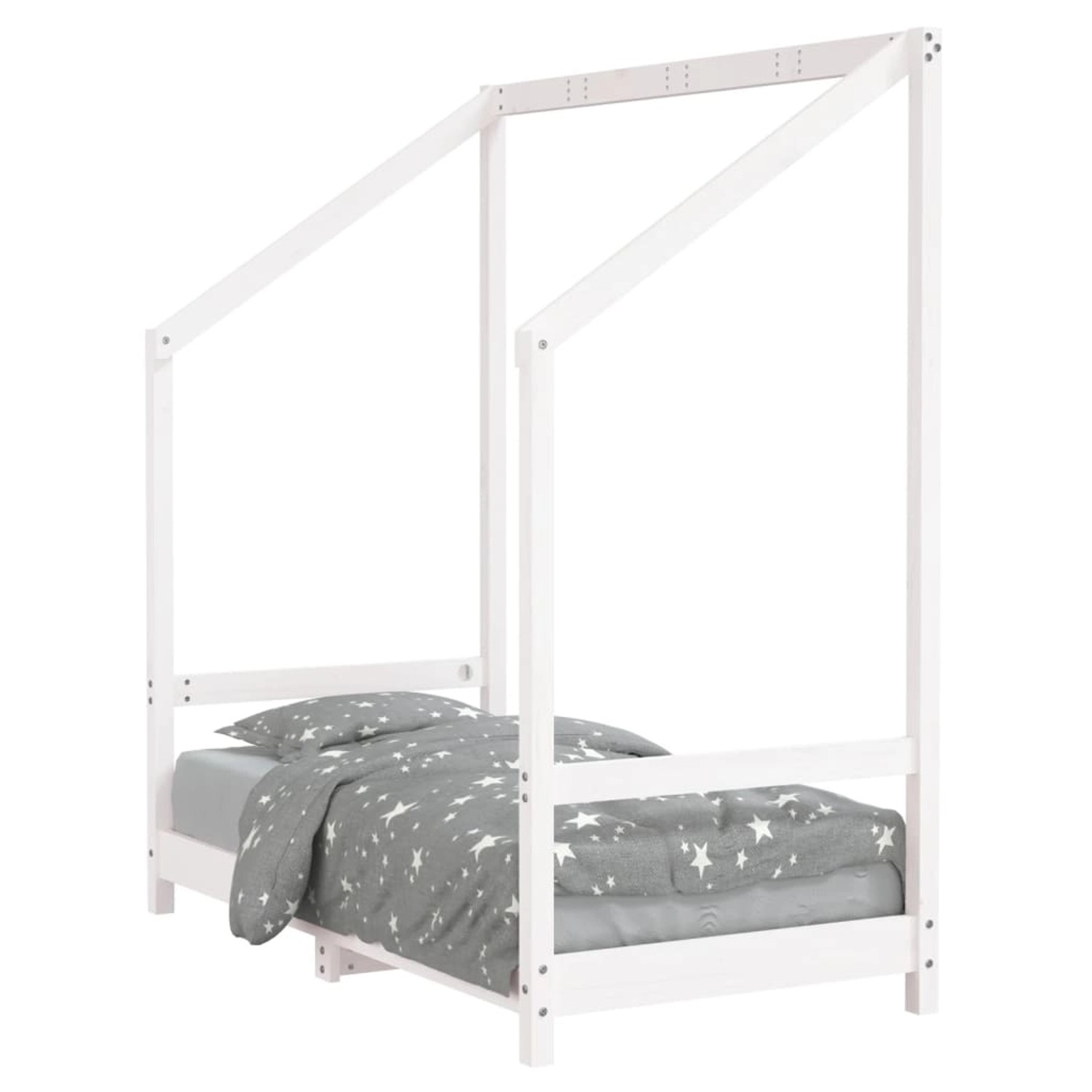 vidaXL Kinderbett Weiß 70x140 cm Massivholz Kiefer 835707 günstig online kaufen