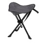Grauer Mojawo 3-Bein Campinghocker/Anglerhocker mit Tragegurt.