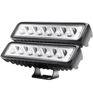 CCLIFE 2er Set LED Arbeitsscheinwerfer, 18W, 12V, wasserdicht, für Auto, Traktor & Offroad.