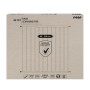 Verpackung des weißen Schraubgitters Simple-Lock, variabel einstellbar von 68-106 cm.