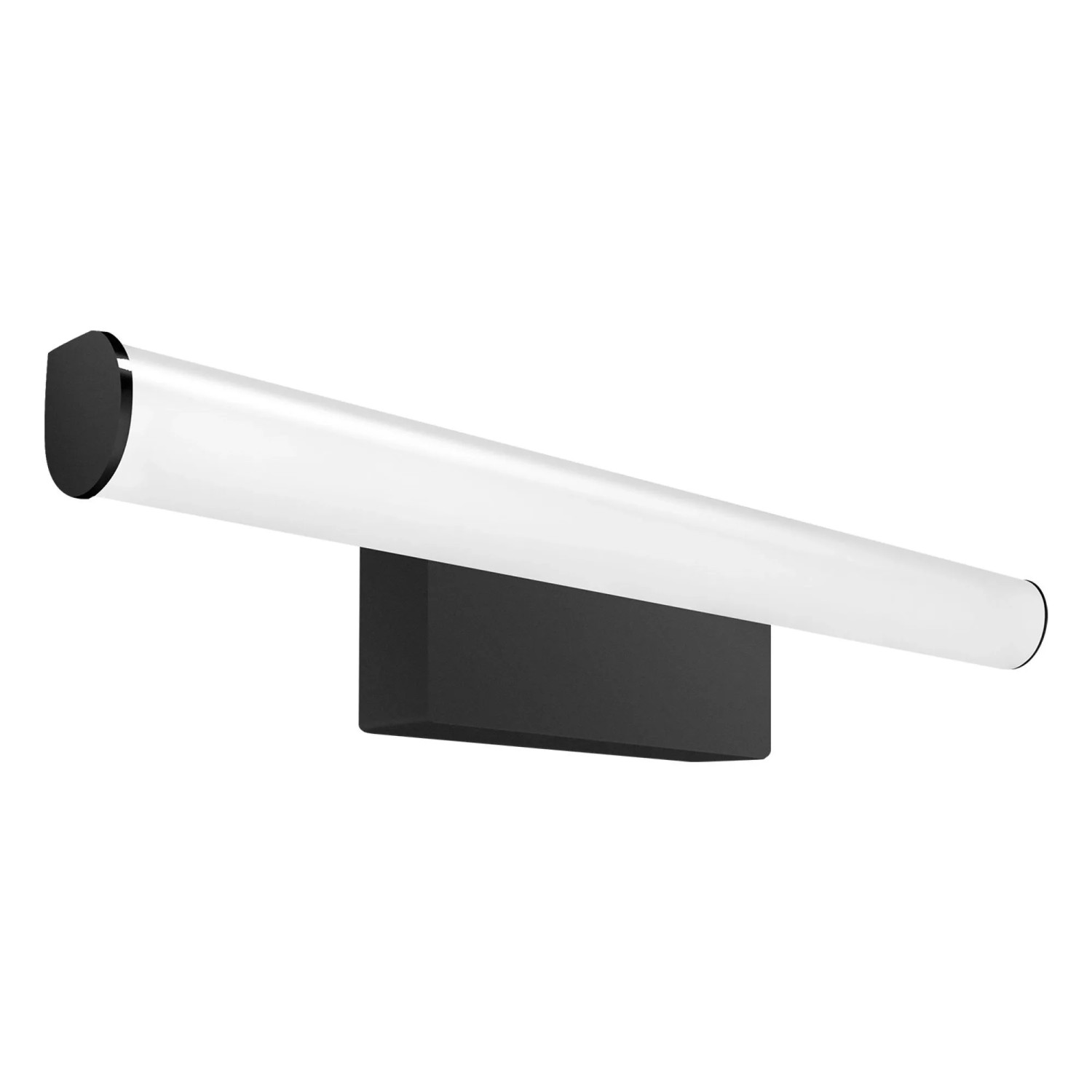 kalb LED Spiegelleuchte 300mm Wandlampe 230VAC Schwarz Warmweiß