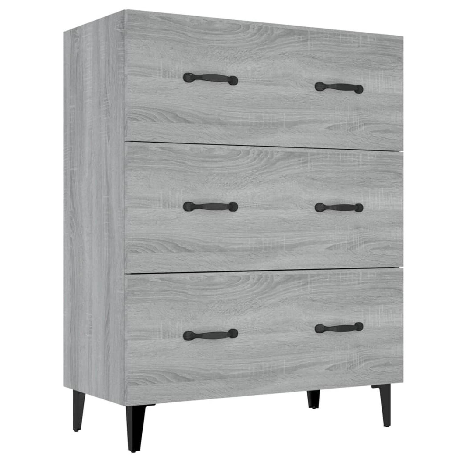 vidaXL Sideboard Grau Sonoma 69,5x34x90 cm Holzwerkstoff 817349 günstig online kaufen
