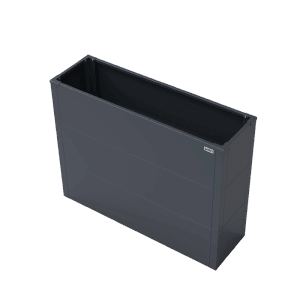 Weka Metall-Hochbeet Gary S 100 cm x 30 cm x 77 cm Anthrazit